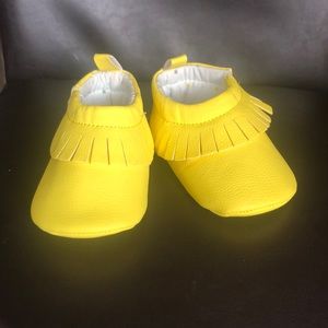 Yellow Baby Moccasins